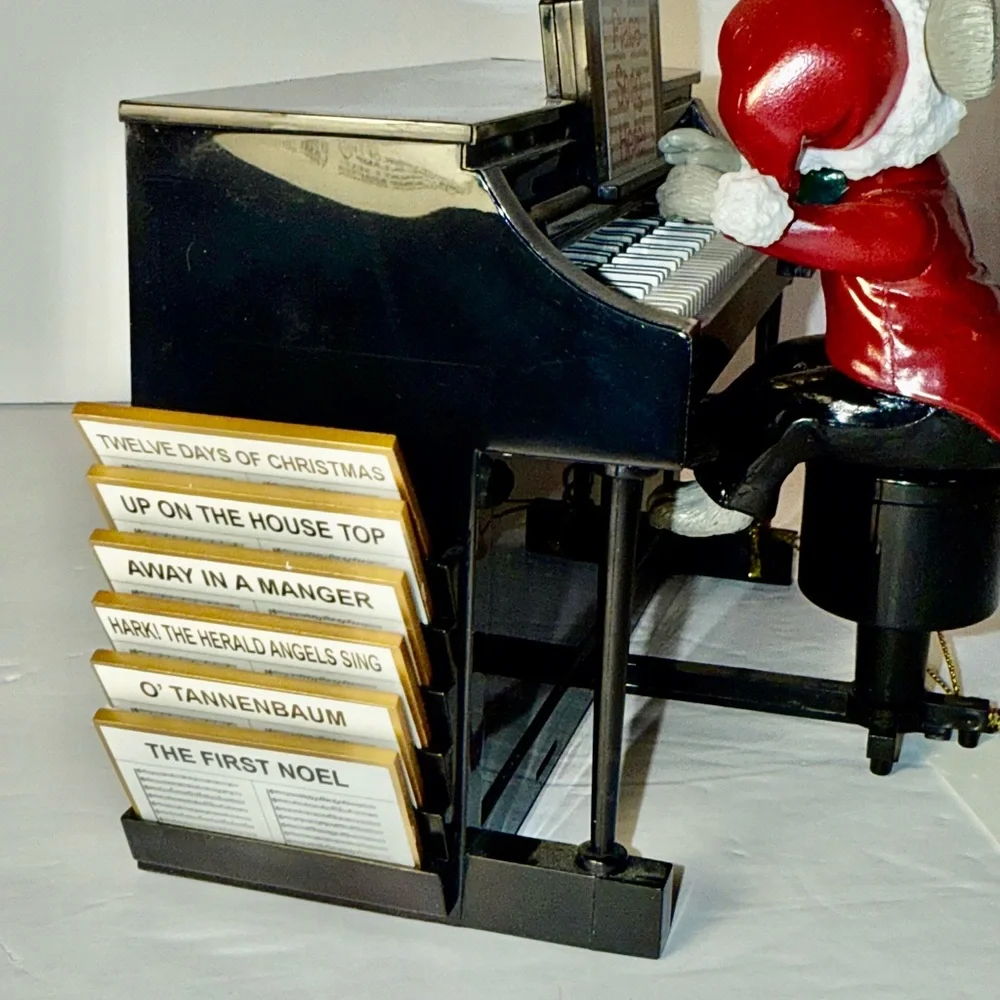 2006 Mr. Christmas Magical Maestro Mouse Musical Piano With Sheet Music *read* - Picture 4 of 11